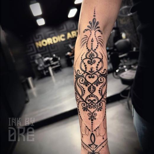 Tatovering udført hos Raven Ink