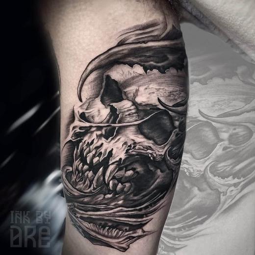 Tatovering udført hos Raven Ink